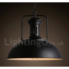 Black Dining Room Country Vintage Metal Pendant Light