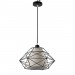 1 Light Retro / Vintage Black Iron Pendant Light with Fabric Shades for Living Room, Study, Bedroom, Kitchen, Dining Room, Bar