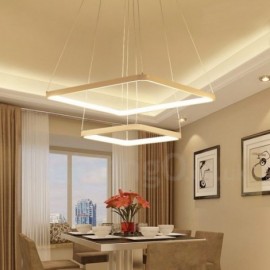 Modern / Contemporary 2 Light Aluminum Alloy Pendant Light with Acrylic Shade for Living Room, Dinning Room, Bedroom, Hotel