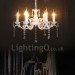 6 Light Crystal Rustic Retro Vintage White Pendant Candle Chandelier Special for Office, Showroom, Living Room, Dinning Room