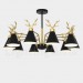 10 Light Nordic Macaron Modern Antlers Chandelier