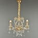 3 Light Gold / Black American Style Crystal Pendant Chandelier Light for  Living Room, Study, Dining Room, Clothing Store, Coffe