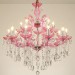 Multi Colours 18 (12+6) Light Luxurious Crystal Candle Chandelier with Clear Crystal for Living Room, Bedroom, Dinning Room